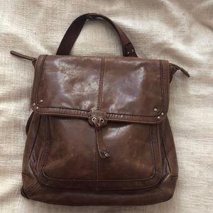 The Sak Brown Leather Backpack
